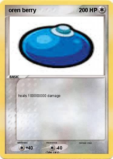 Pokemon oren berry