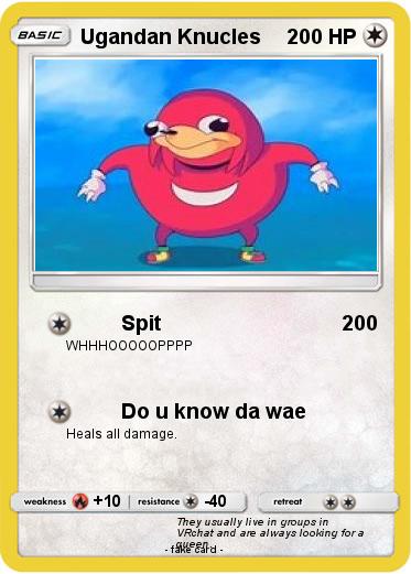 Pokemon Ugandan Knucles