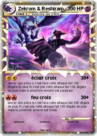 Pokemon Zekrom & Reshiram