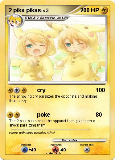 Pokemon 2 pika pikas
