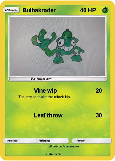Pokemon Bulbakrader