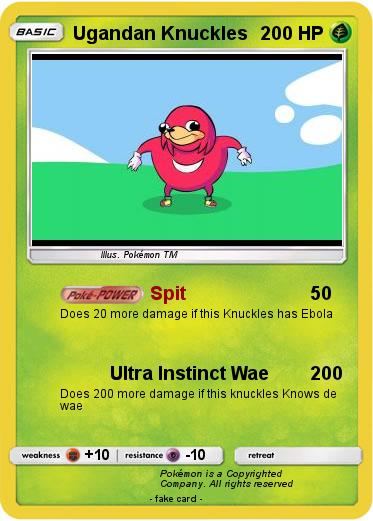 Pokemon Ugandan Knuckles