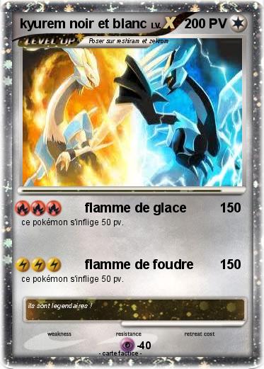 Pokemon kyurem noir et blanc