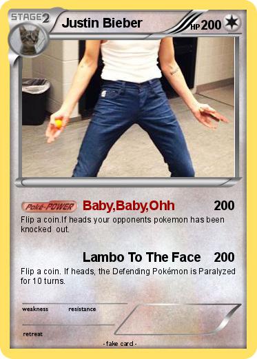 Pokemon Justin Bieber