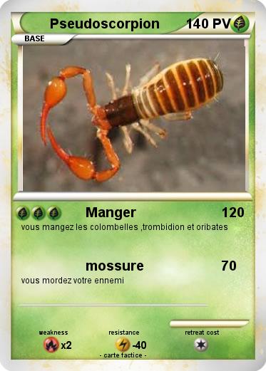 Pokemon Pseudoscorpion