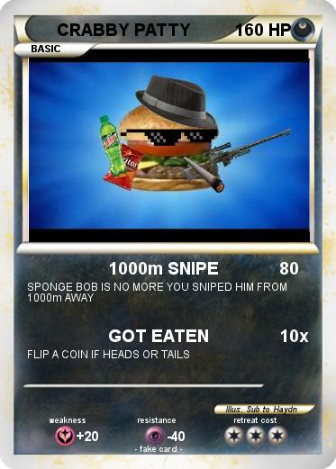Pokemon CRABBY PATTY