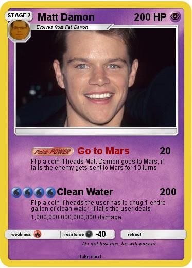 Pokemon Matt Damon