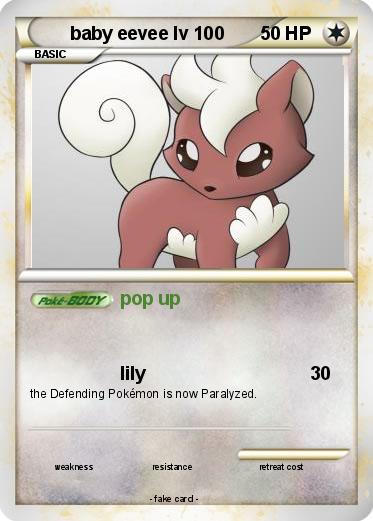 Pokemon baby eevee lv 100