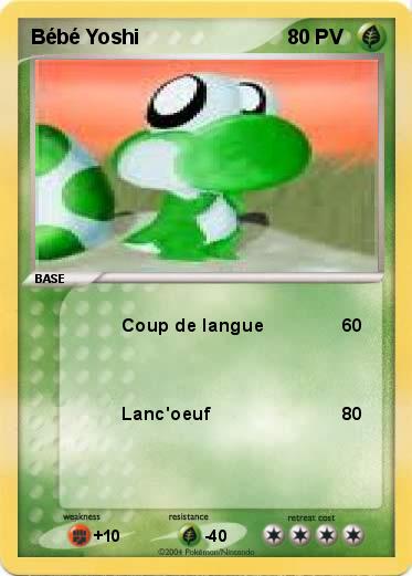 Pokemon Bébé Yoshi