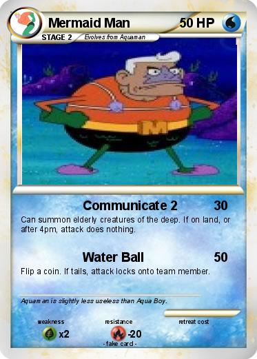 Pokemon Mermaid Man