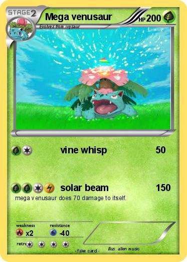 Pokemon Mega venusaur