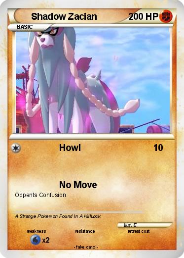 Pokemon Shadow Zacian