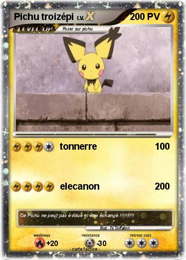 Pokemon Pichu troizépi