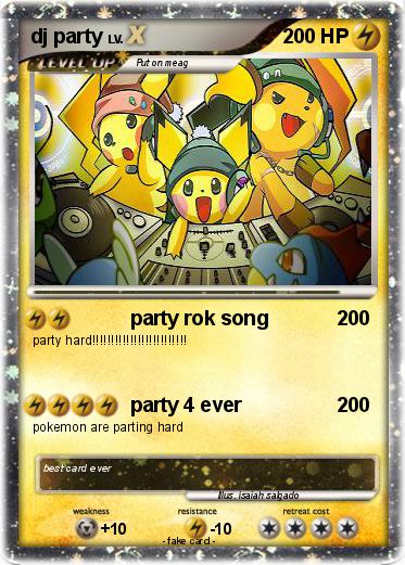 Pokemon dj party