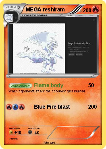 Pokemon MEGA reshiram