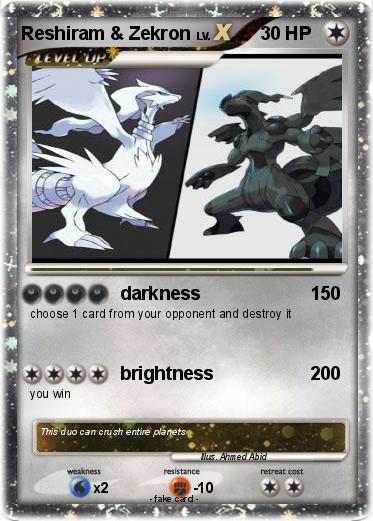 Pokemon Reshiram & Zekron