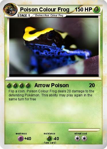 Pokemon Poison Colour Frog