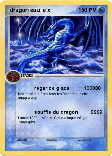 Pokemon  dragon eau  e x 