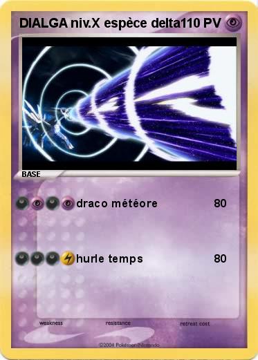 Pokemon DIALGA niv.X espèce delta