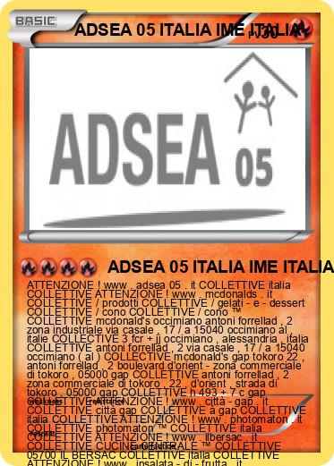 Pokemon ADSEA 05 ITALIA IME ITALIA
