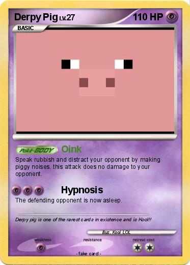 Pokemon Derpy Pig
