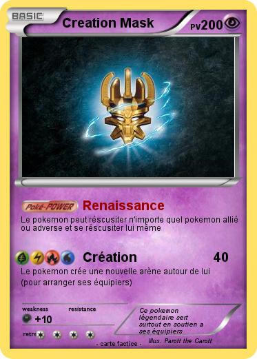 Pokemon Creation Mask