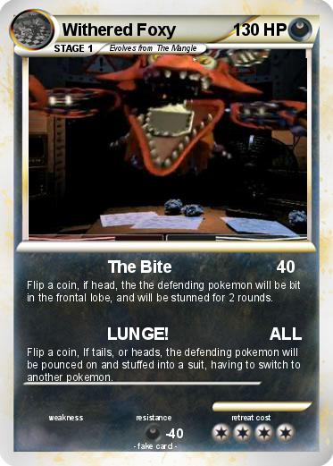 Pokemon Withered Foxy