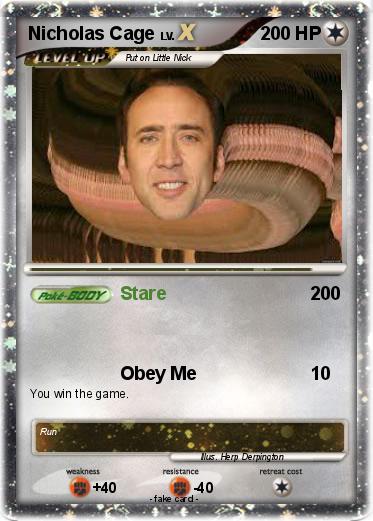 Pokemon Nicholas Cage