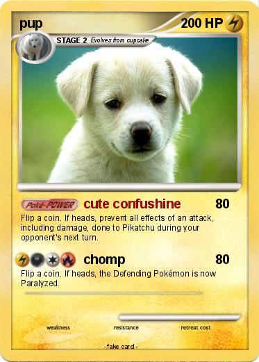 Pokémon pup 28 28 - cute confushine - My Pokemon Card