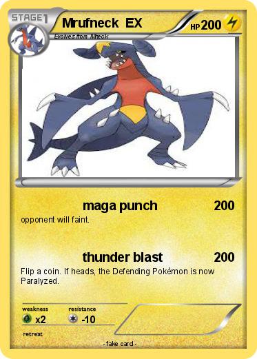 Pokemon Mrufneck  EX