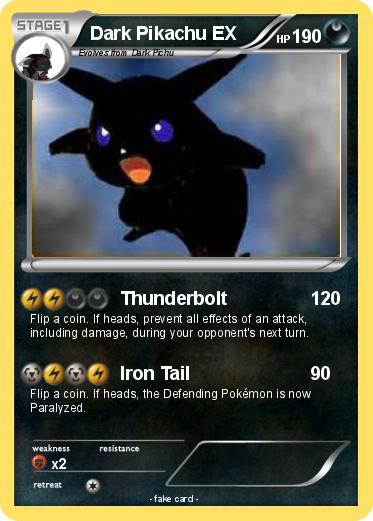 Pokemon Dark Pikachu EX