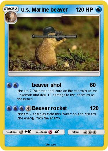Pokemon u.s. Marine beaver