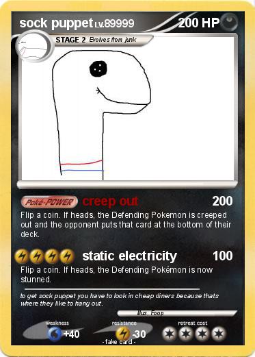 Pokemon sock puppet