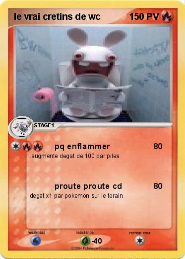 Pokemon le vrai cretins de wc