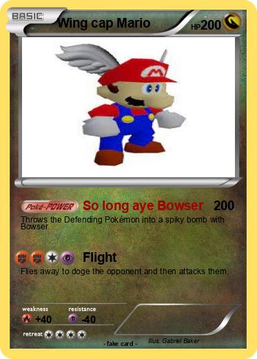 Pokemon Wing cap Mario