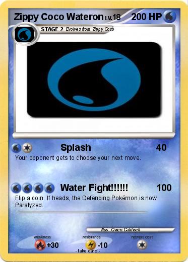 Pokemon Zippy Coco Wateron