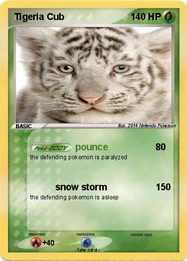 Pokemon Tigeria Cub