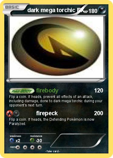 Pokemon dark mega torchic EX
