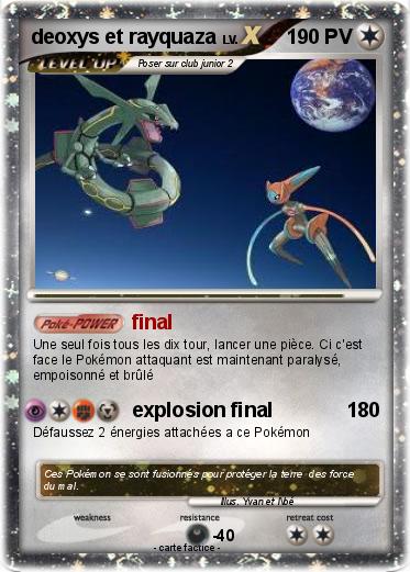 Pokemon deoxys et rayquaza