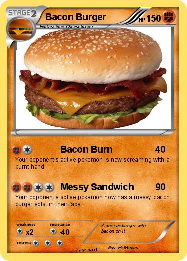 Pokemon Bacon Burger