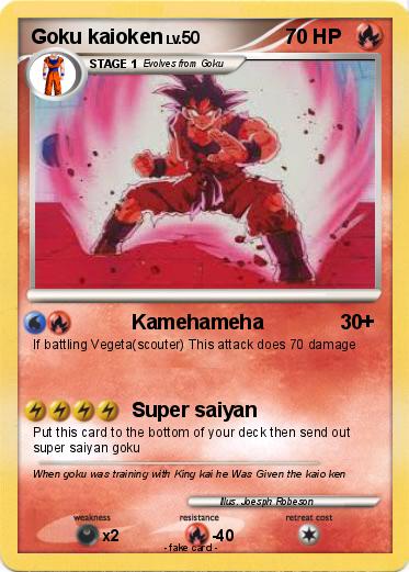 Pokemon Goku kaioken