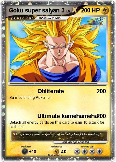 Pokemon Goku super saiyan 3