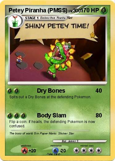 Pokemon Petey Piranha (PMSS)