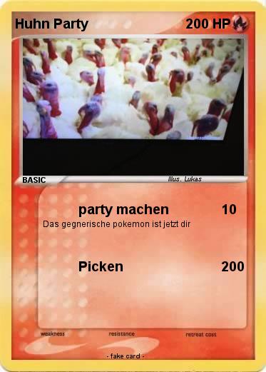 Pokemon Huhn Party
