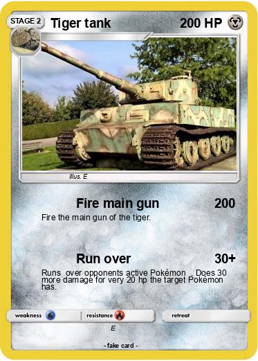 Pokemon Tiger tank