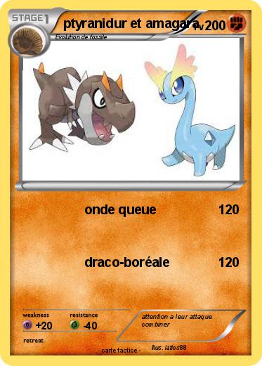 Pokemon ptyranidur et amagara