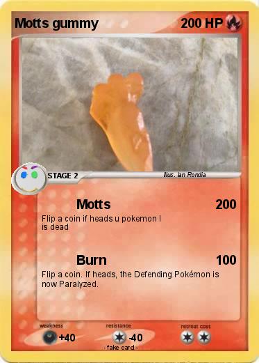 Pokemon Motts gummy