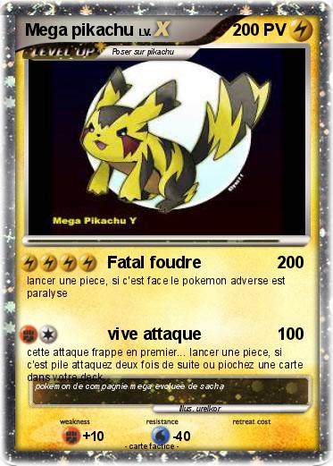 Pokemon Mega pikachu