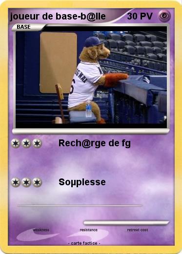 Pokemon joueur de base-b@lle