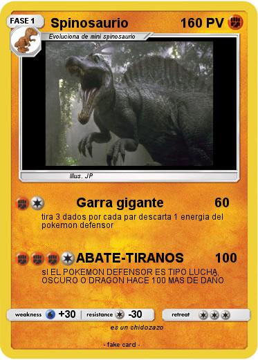 Pokemon Spinosaurio